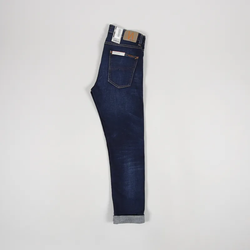 Nudie Jeans Lean Dean Dark Deep Worn-2