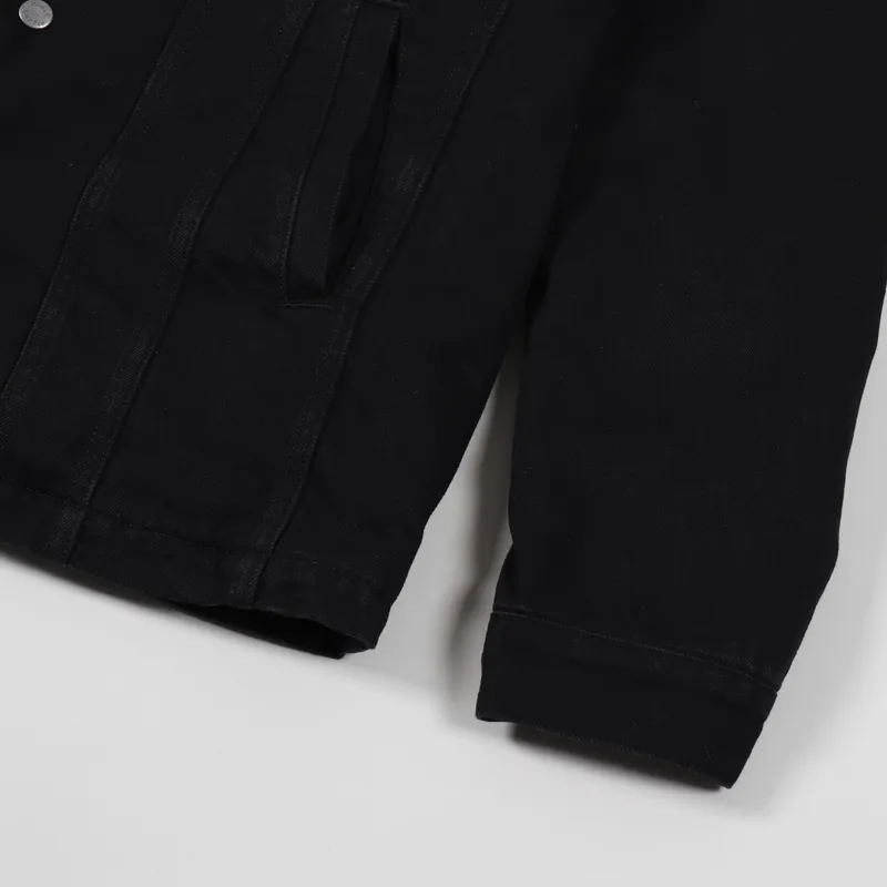 Nudie Jeans Lenny Jacket Black Worn-7