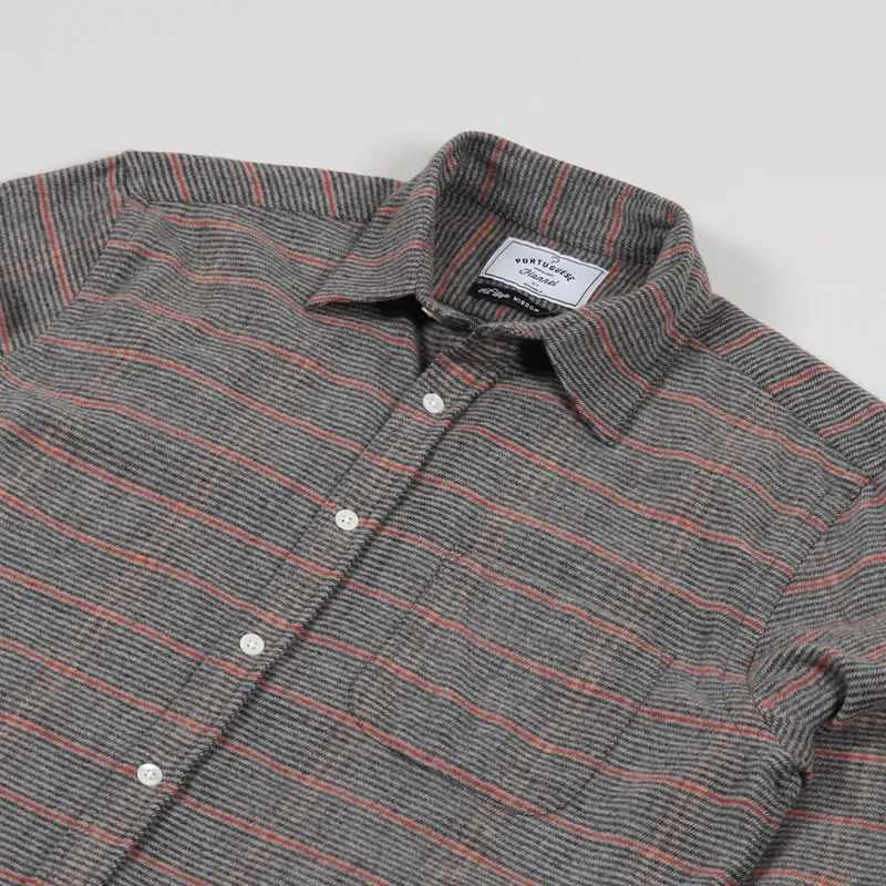 Portuguese Flannel Library ESP Shirt Brown-2