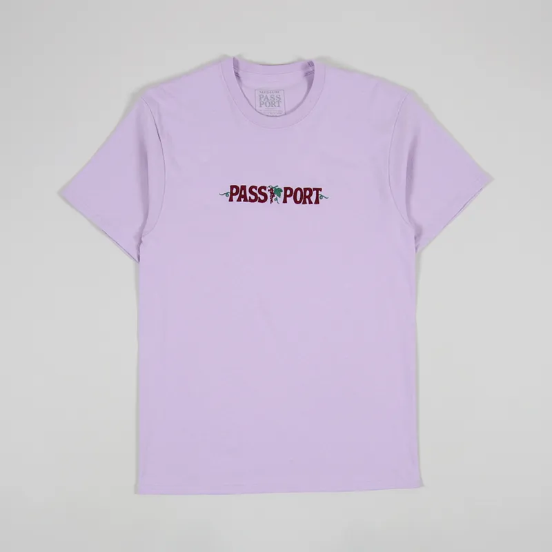 Pass Port Life Is Leisure T Shirt Lavender