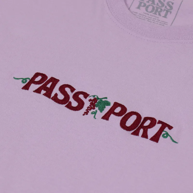 Pass Port Life Is Leisure T Shirt Lavender-1
