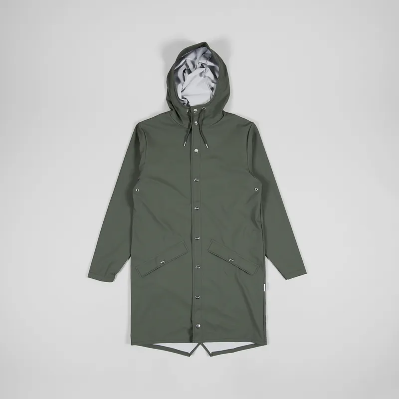 Rains Long Jacket Olive