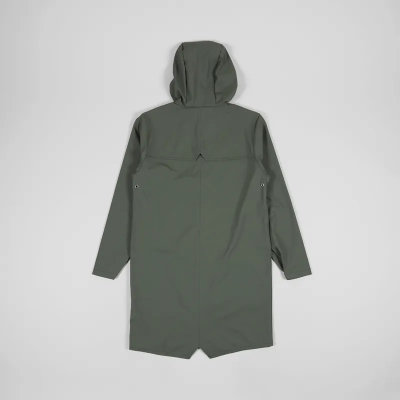 Rains Long Jacket Olive-2