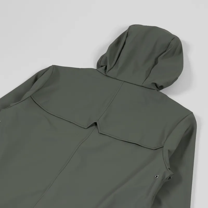 Rains Long Jacket Olive-4