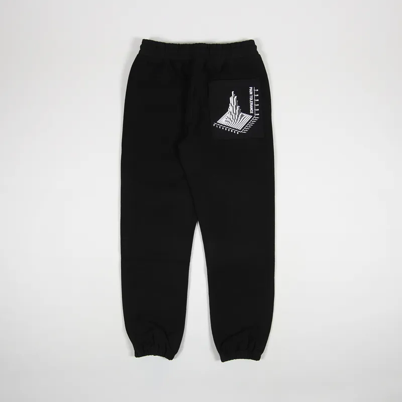 Pleasures Logic Reverse Terry Sweatpants Black-1