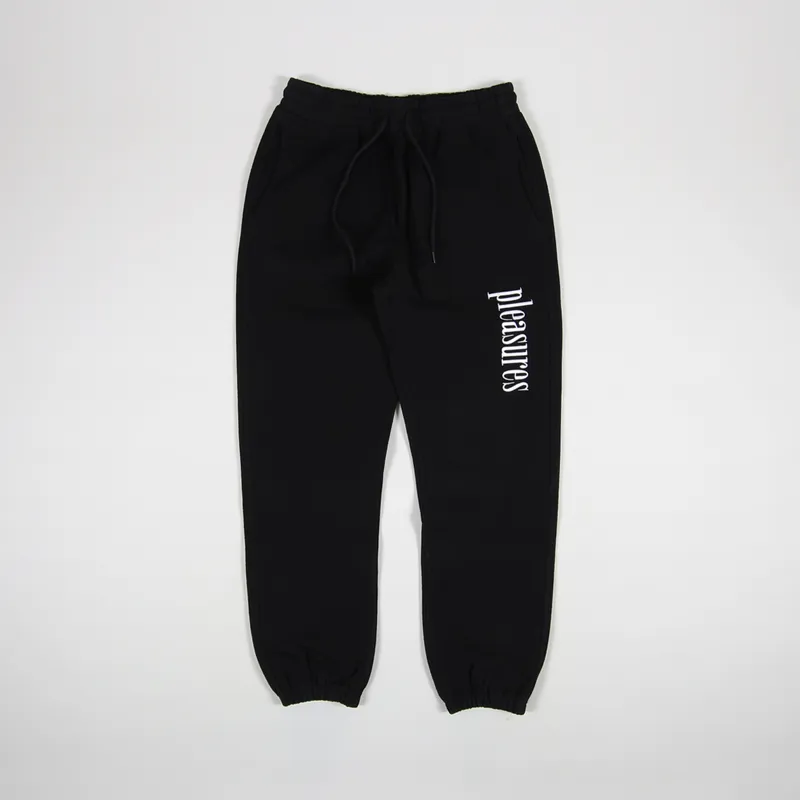 Pleasures Logic Reverse Terry Sweatpants Black-2