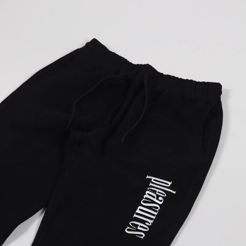Pleasures Logic Reverse Terry Sweatpants Black-6