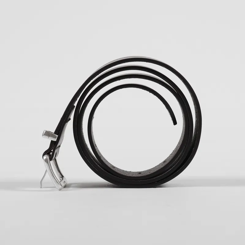 Carhartt WIP Logo Belt Dark Brown Silver-1