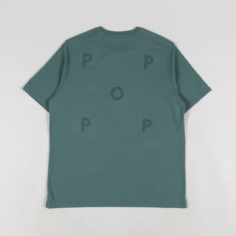 Pop Trading Company Logo T Shirt Bistro Green