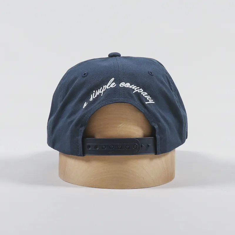 Simple Logo Unstructured Hat Navy-3