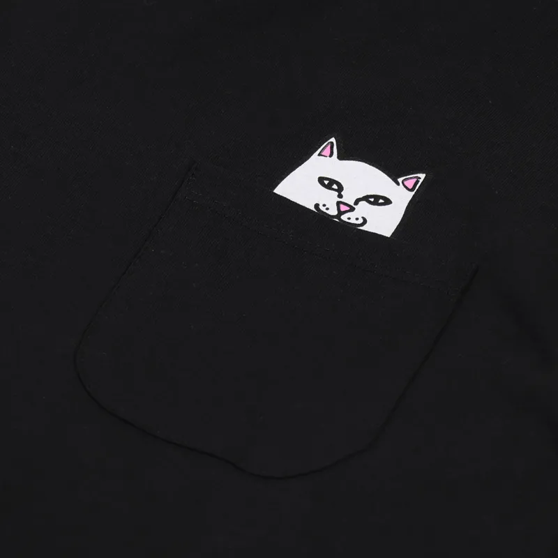 Ripndip Lord Nermal Pocket Long Sleeve T Shirt Black-5