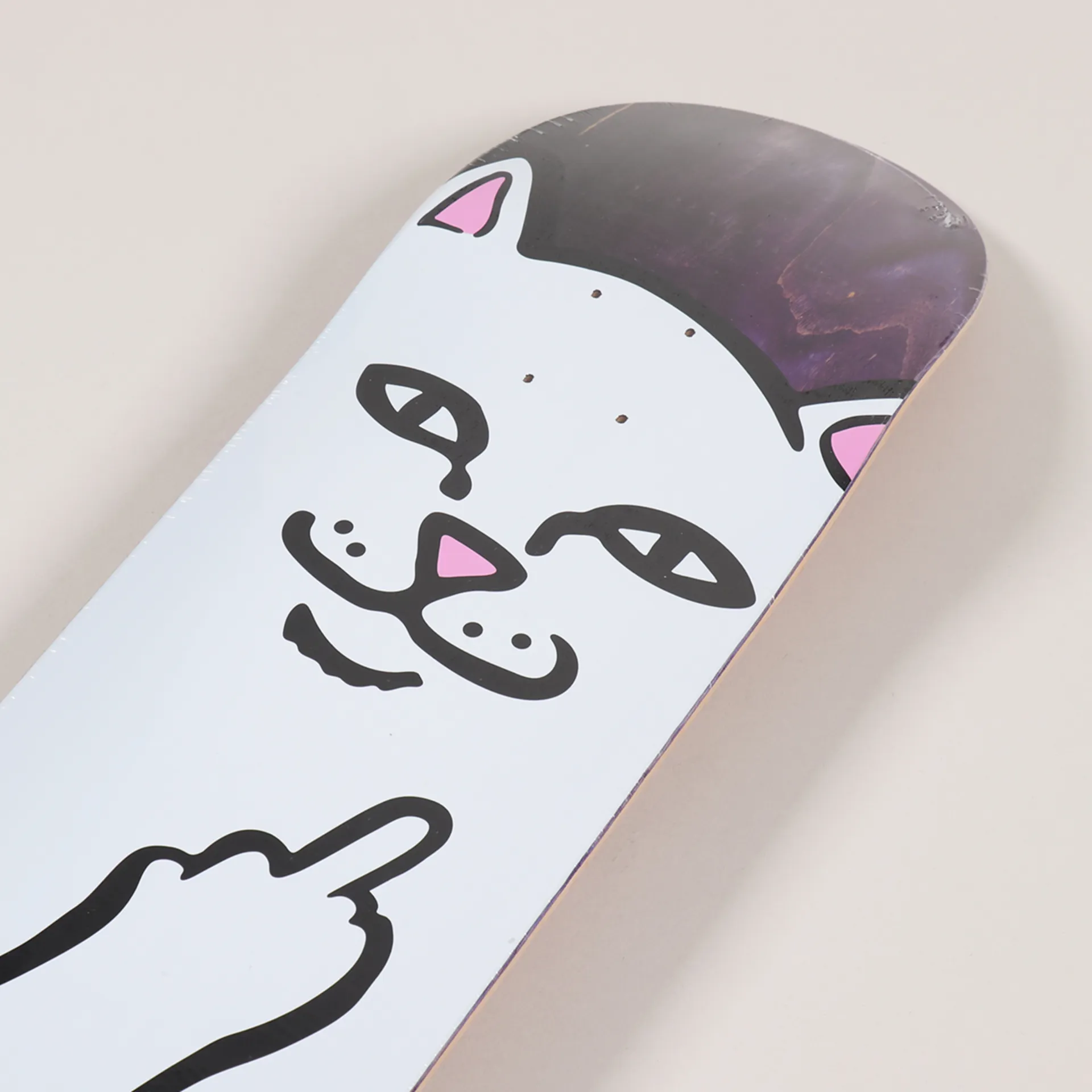 Ripndip Skateobarding Lord Nermal Deck Purple Black 8 Inch 
