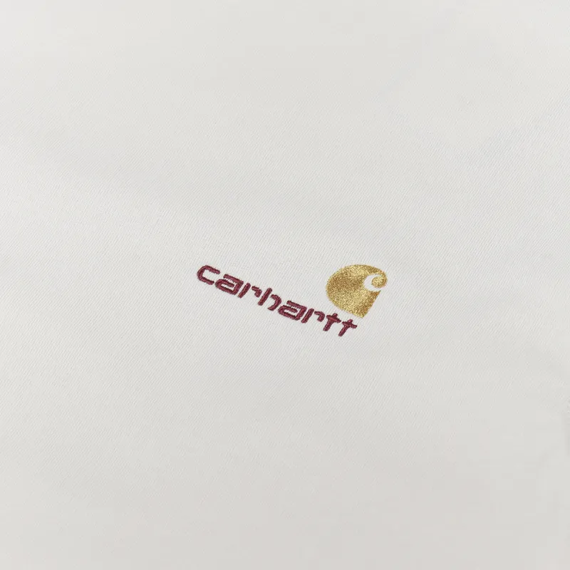 Carhartt WIP Long Sleeve American Script T Shirt Natural-5