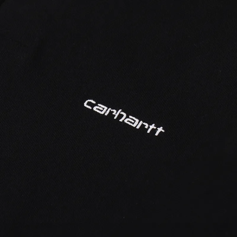 Carhartt WIP Long Sleeve Cord Rugby Polo Black Brown White-4