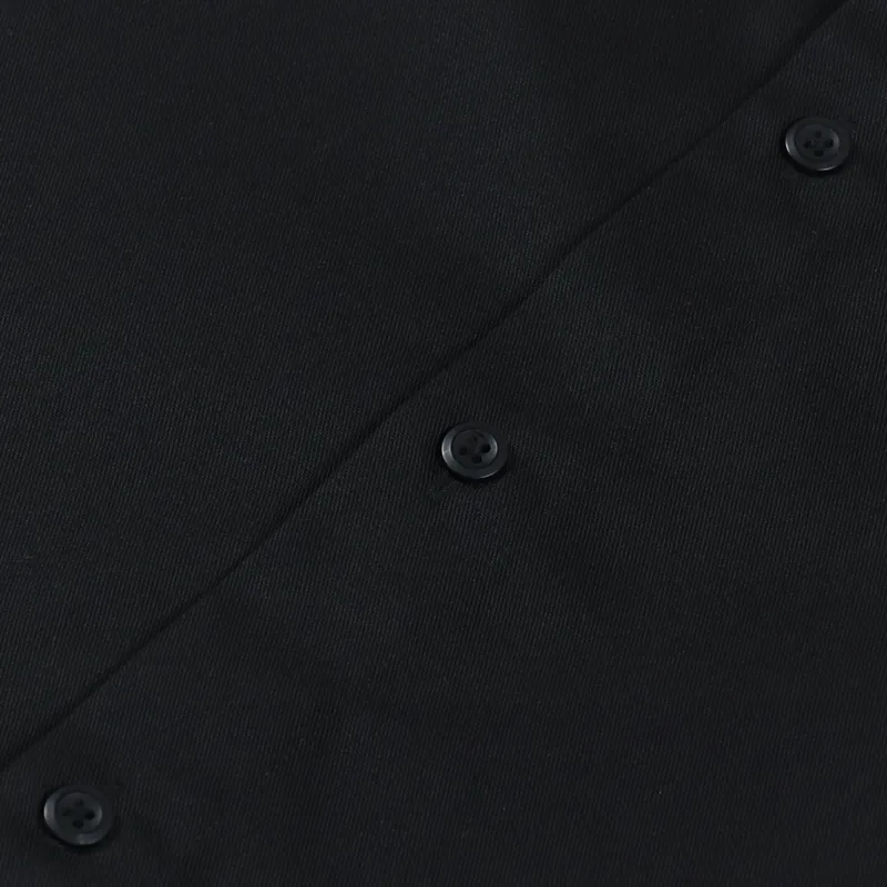 Carhartt WIP Mens Long Sleeve Master Work Shirt Black Twill