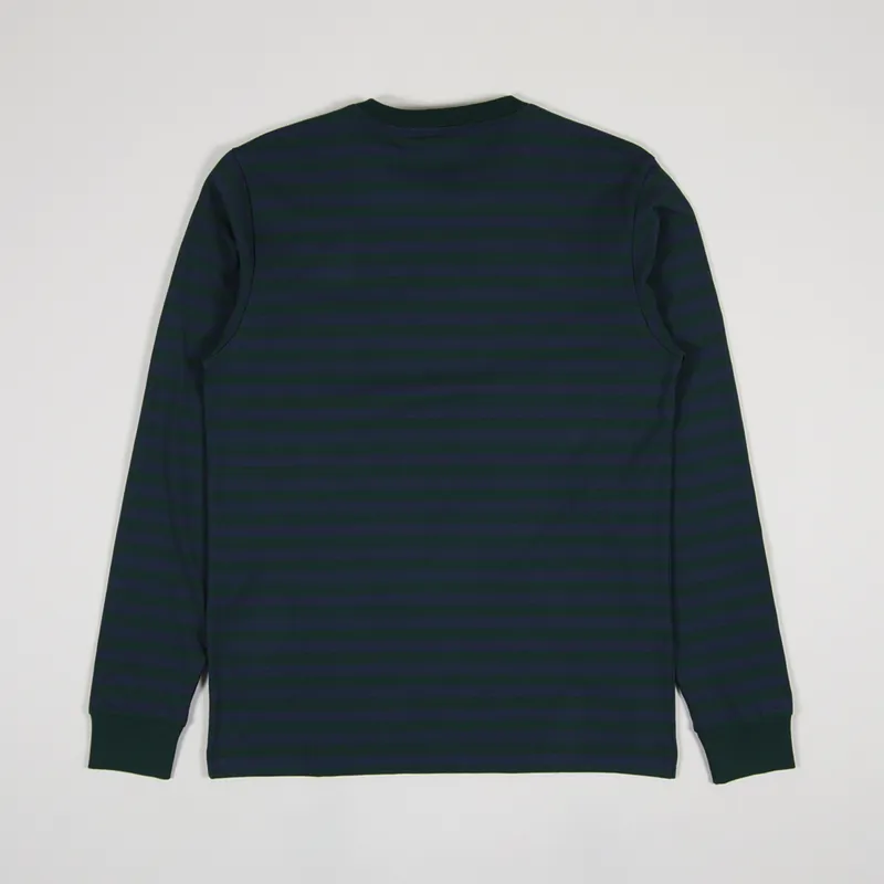 Carhartt WIP Long Sleeve Parker Pocket T Shirt Bottle Green Admiral-1