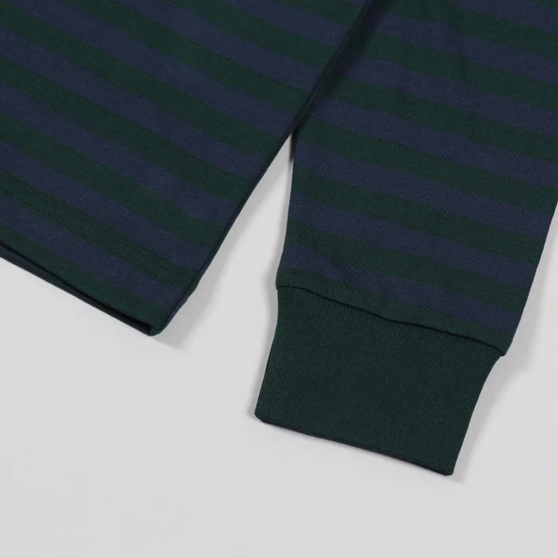 Carhartt WIP Long Sleeve Parker Pocket T Shirt Bottle Green Admiral-2