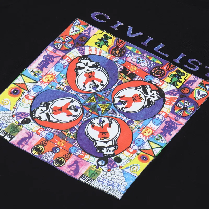 Civilist LSD World Peace T Shirt Black-1