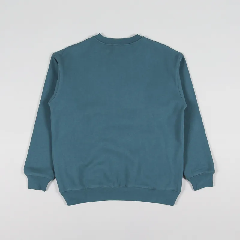 DIME SMALL LOGO SWEAT real teal スウェット Dime MTL Mens Little Logo Crew Neck Sweatshirt Real Teal