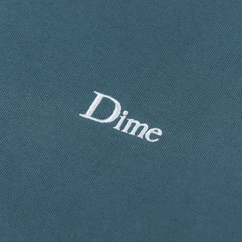 DIME SMALL LOGO SWEAT real teal スウェット Dime MTL Mens Little Logo Crew Neck Sweatshirt Real Teal