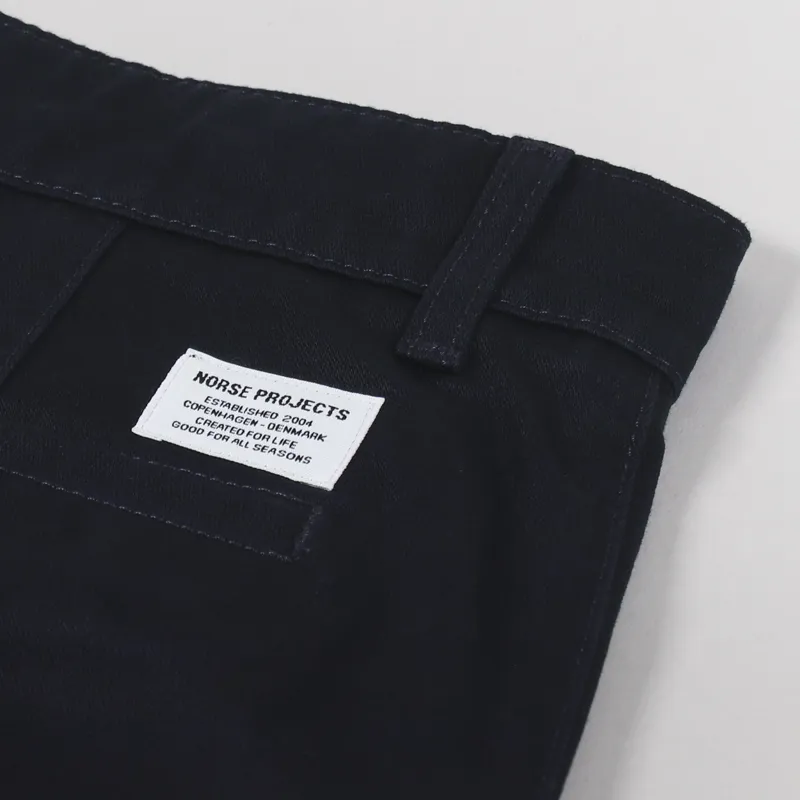 Norse Projects Lukas Heavy Trousers Dark Navy-5