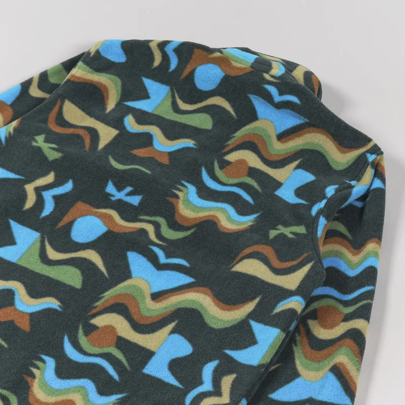 Patagonia Lightweight Synchilla Snap-T Fleece Pullover Arctic Collage Northern Green-5