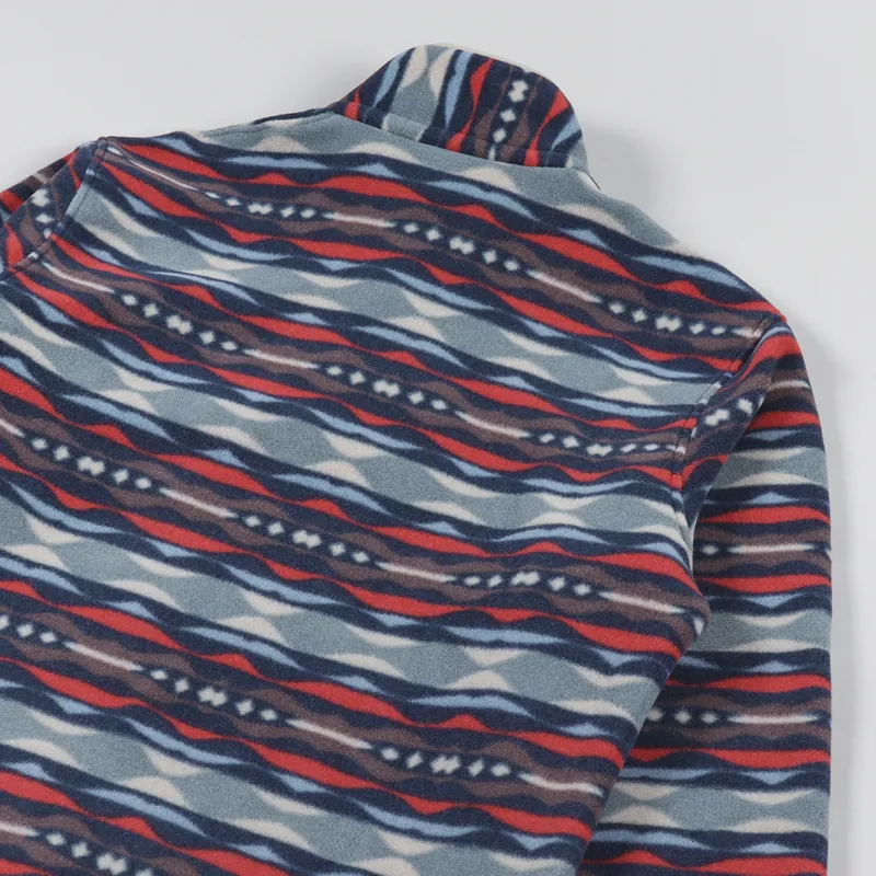 Patagonia Lightweight Synchilla Snap-T Fleece Pullover Coast Highway Multi Big Sumac Red-3