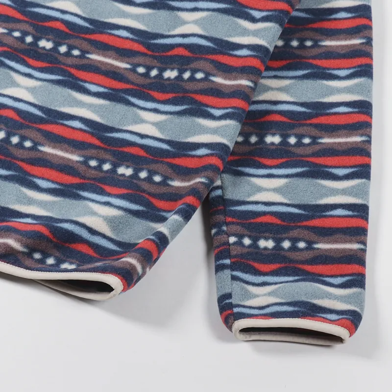 Patagonia Lightweight Synchilla Snap-T Fleece Pullover Coast Highway Multi Big Sumac Red-6