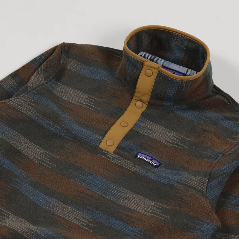 Patagonia Micro D Snap-T Fleece Pullover Native Seeds Industrial Green-3