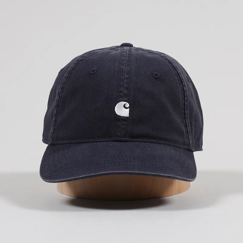 Carhartt WIP Madison Logo Cap Dark Navy Wax-2