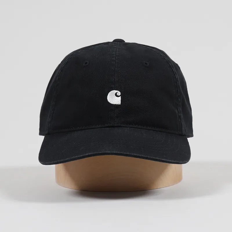 Carhartt WIP Madison Logo Cap Black White-2