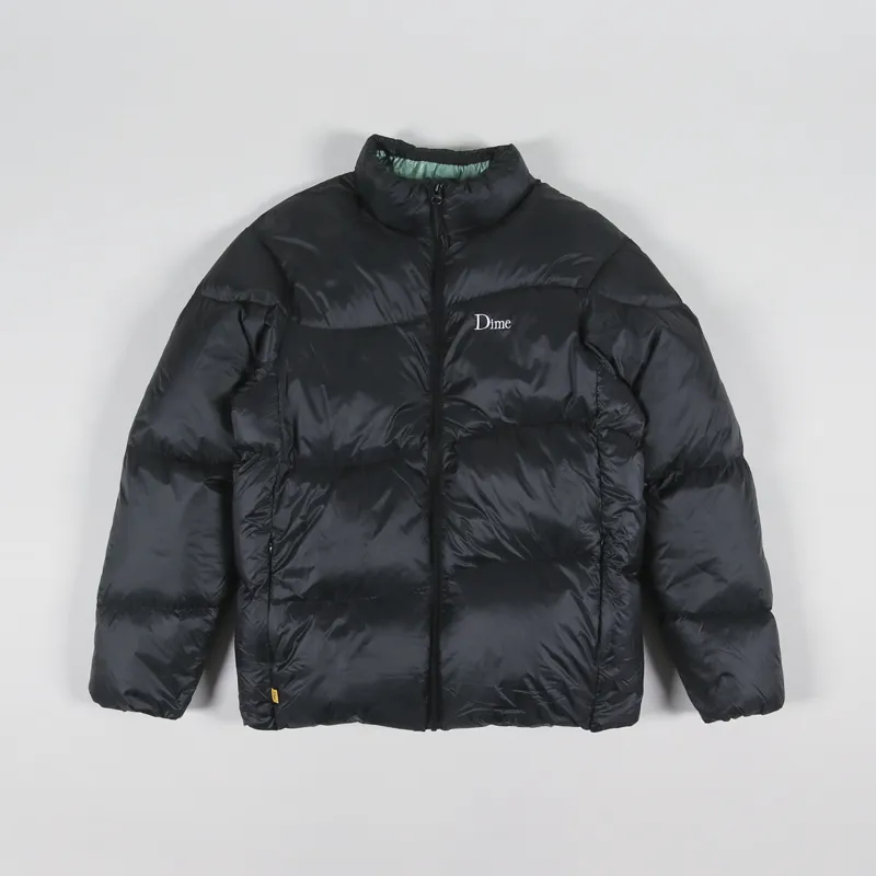 Dime Midweight Wave Puffer Jacket Black