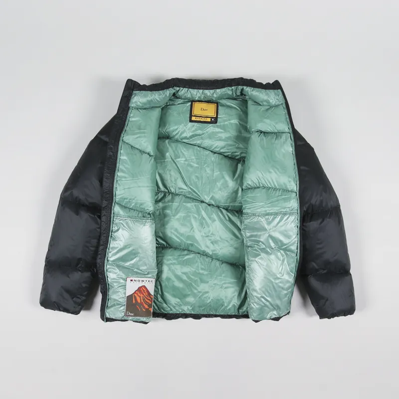 Dime MTL Mens Insulated Midweight Wave Puffer Jacket Black