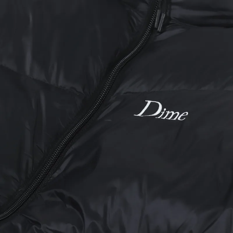 Dime Midweight Wave Puffer Jacket Black-9