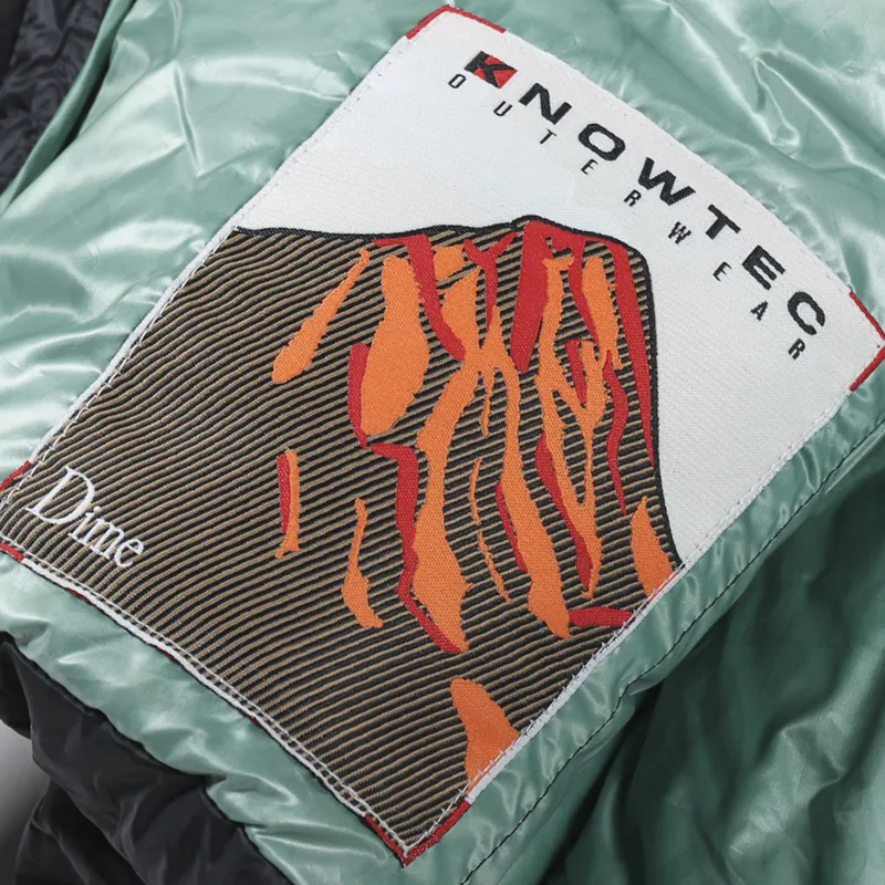 Dime Midweight Wave Puffer Jacket Black-7