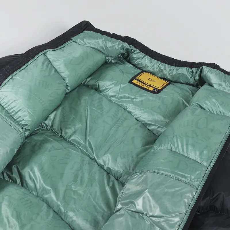 Dime Midweight Wave Puffer Jacket Black-4