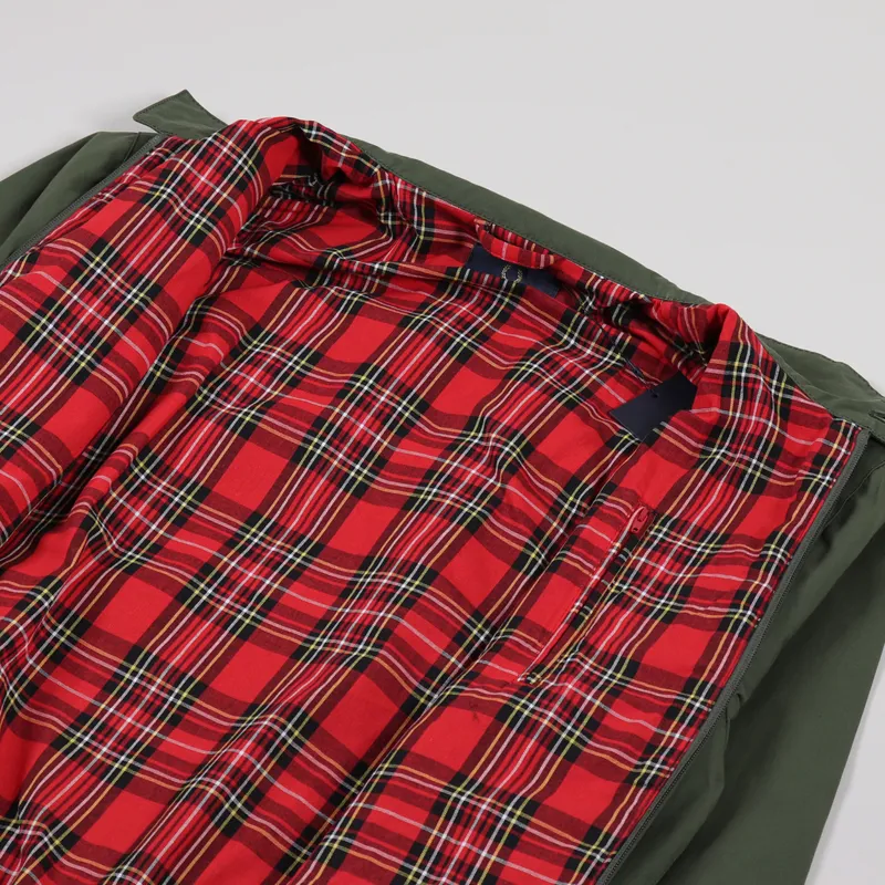 Fred Perry Reissues Made In England Waxed Harrington Jacket Dark Fern-5