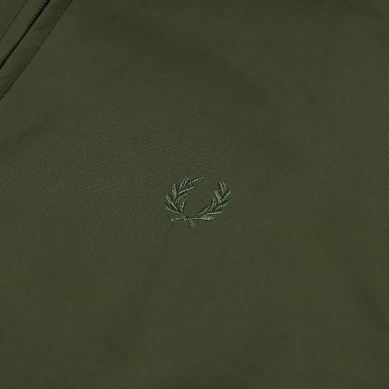 Fred Perry Reissues Made In England Waxed Harrington Jacket Dark Fern-7