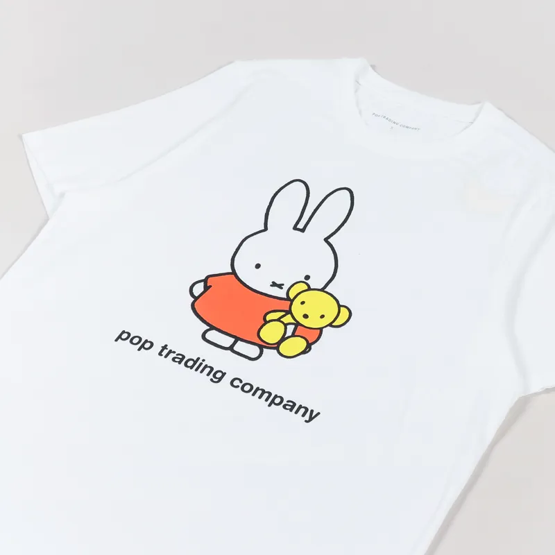 Pop Trading Company Miffy Bear T Shirt White-2