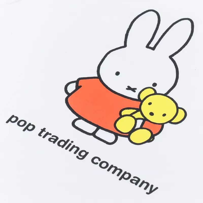 Pop Trading Company Miffy Bear T Shirt White-4