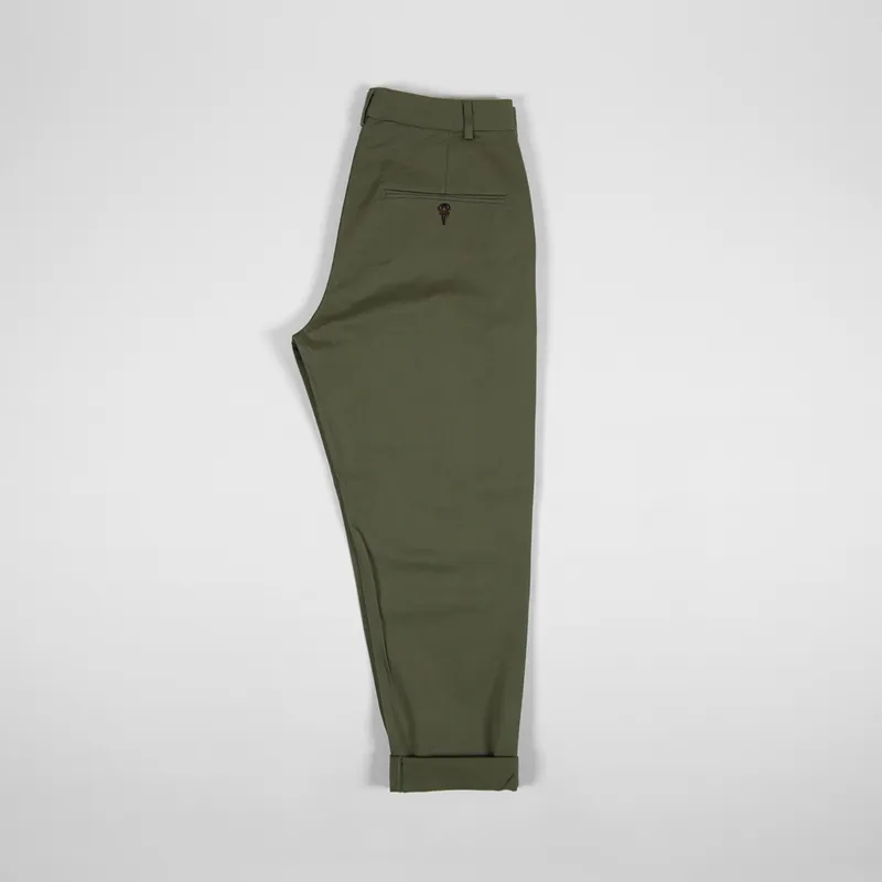 Universal Works Military Chino Light Olive Twill-2
