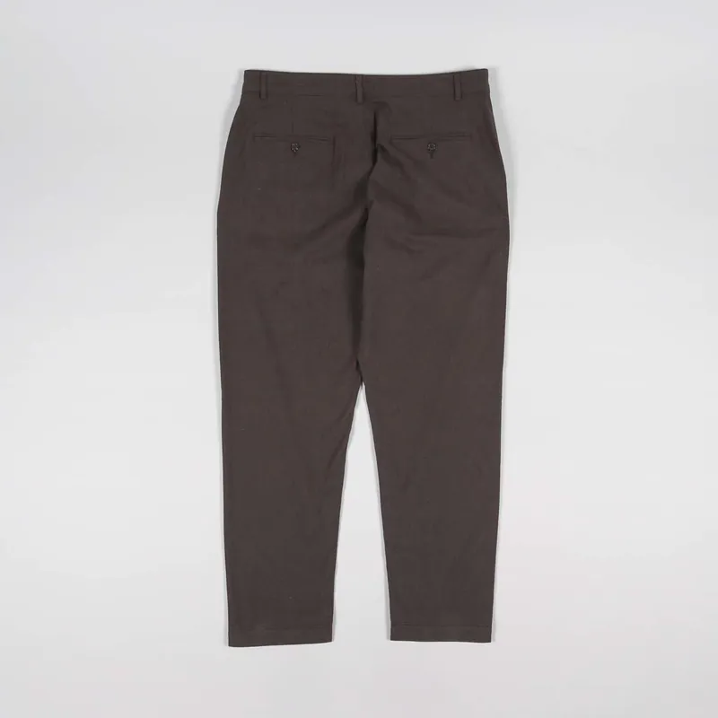 Universal Works Military Chino Chocolate Cotton Marl-1