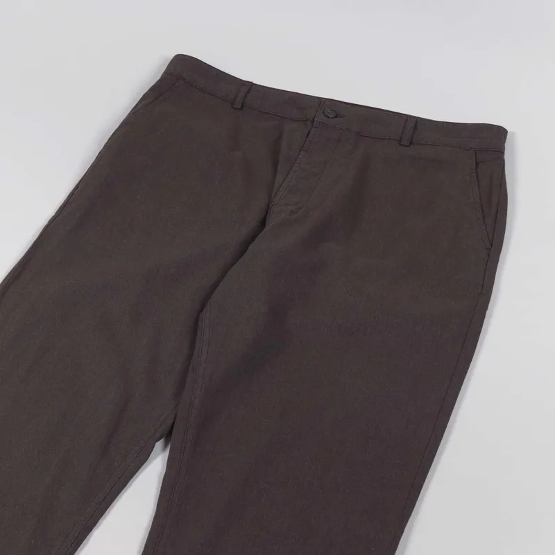 Universal Works Military Chino Chocolate Cotton Marl-5