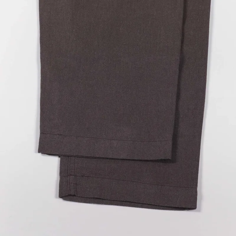 Universal Works Military Chino Chocolate Cotton Marl-3