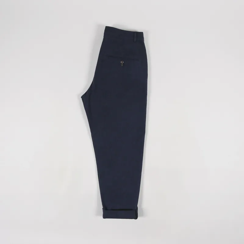 Universal Works Military Chino Navy Nebraska Cotton-2