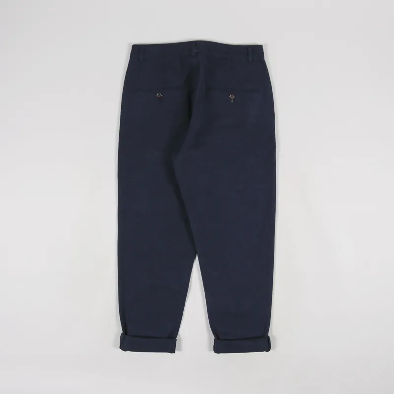 Universal Works Military Chino Navy Nebraska Cotton-1