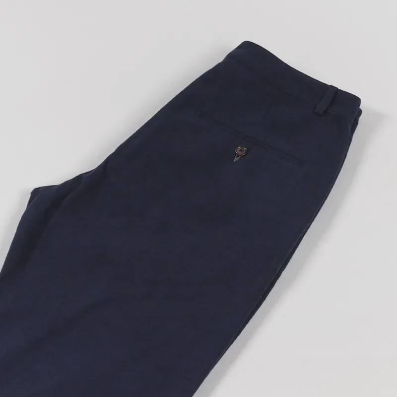 Universal Works Military Chino Navy Nebraska Cotton-4