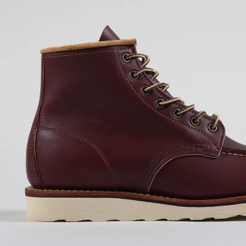 Red Wing Moc Toe Boots Oxblood-5
