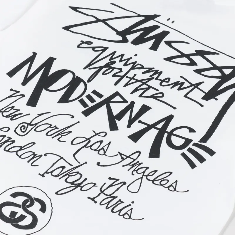 Stussy Modern Age T Shirt White-2