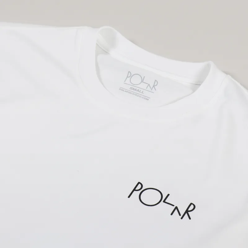 Polar Skate Co. Moth House Fill Logo Long Sleeve T Shirt White-3